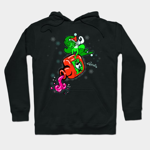 Jingle's The Holiday Poison Pixie Hoodie by SewGeekGirl